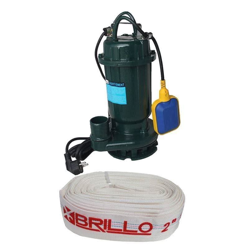 Pompa Apa Murdara Brillo 2500W Cu Flotor + Furtun 50 M - ZEP.RO - Ți-e la îndemână!
