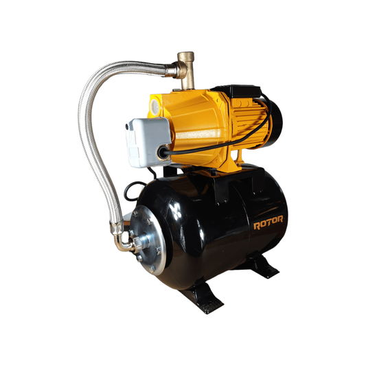 Hidrofor Rotor AutoJet80S, 1000W, Capacitate 24L, Debit 50L/min., Adancime 9m, Inaltime 50m - ZEP.RO - Ți-e la îndemână!