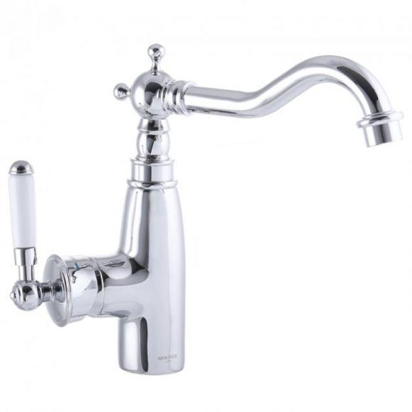 Baterie lavoar Mixxus Premium Vintage 001-C, alama, Inalta culoare crom, monocomanda, rotativa - ZEP.RO - Ți-e la îndemână!