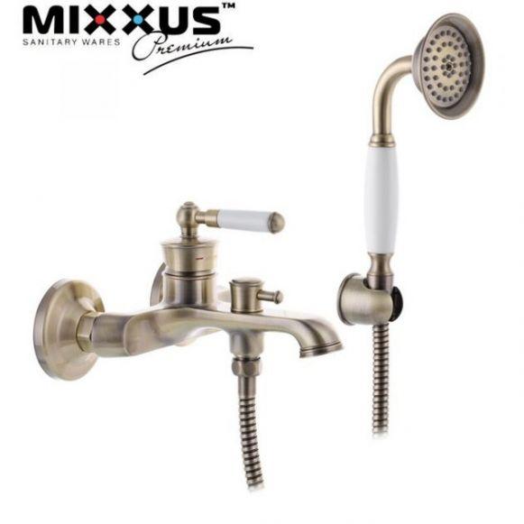 Baterie cada Mixxus Premium Vintage Bronze 009, culoare bronz, alama, monocomanda racoarde incluse - ZEP.RO - Ți-e la îndemână!
