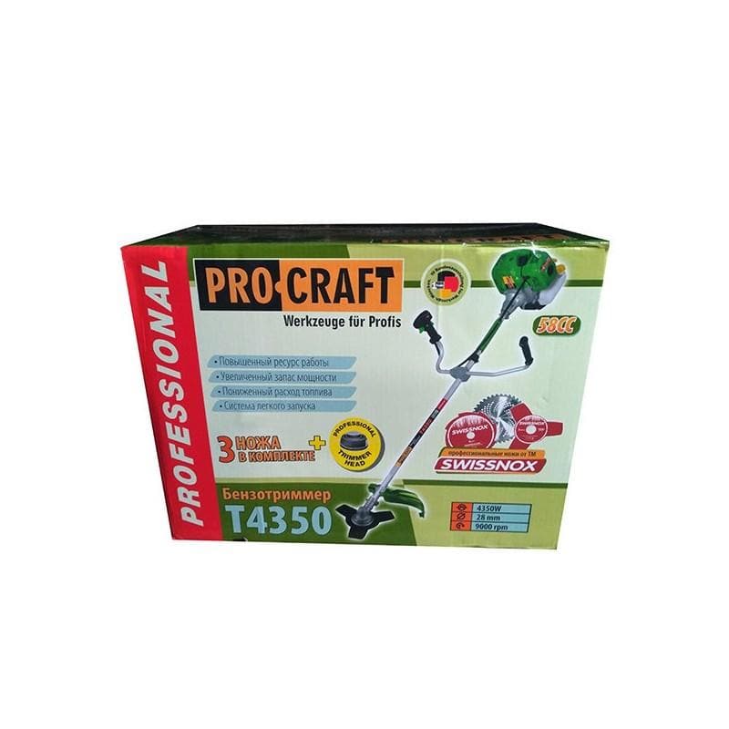 SET MOTOCOASA PROCRAFT 4350, 6CP ,58CC +CAP TIP DRUJBA (28) +4 SISTEME DE TAIERE (EF-3524) - Ro-Unelte