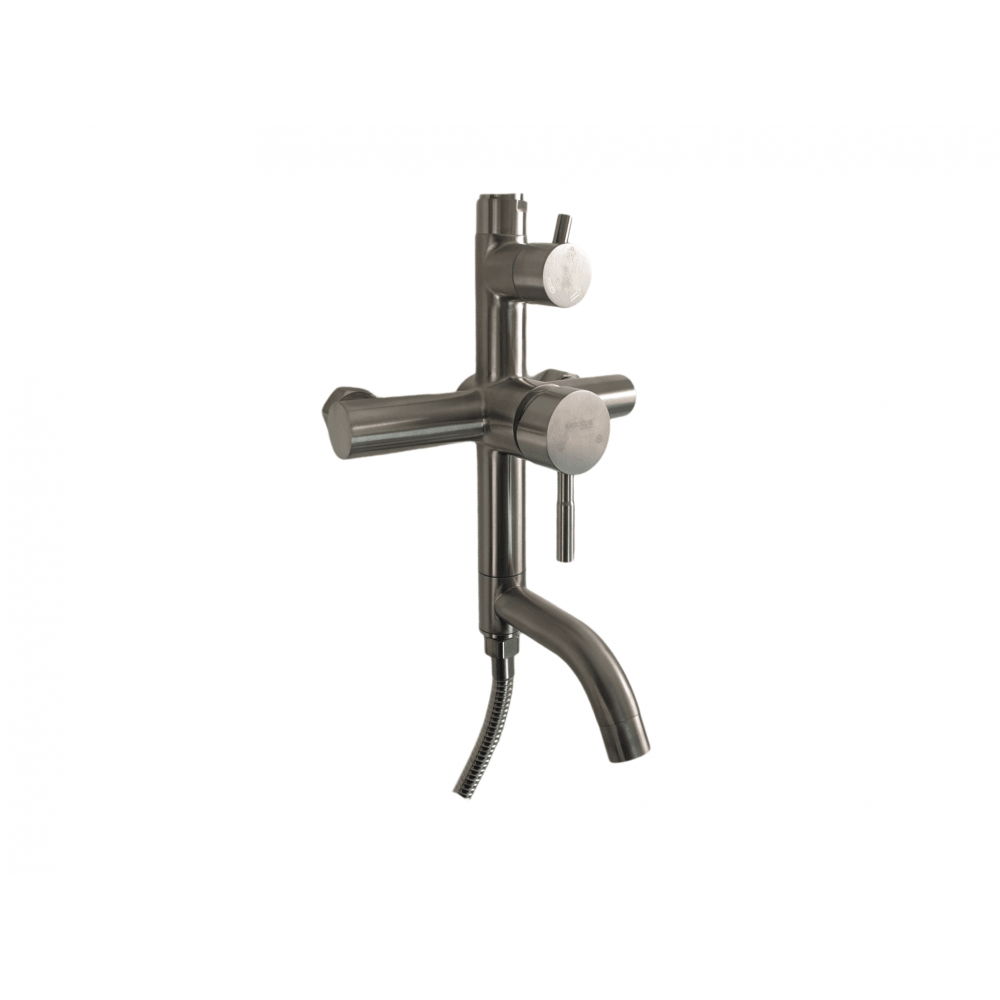 Coloana de dus Mixxus SUS-009-J, 120 cm + baterie si para, monocomanda, furtun flexibil - ZEP.RO