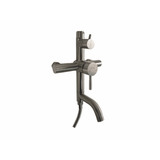 Coloana de dus Mixxus SUS-009-J, 120 cm + baterie si para, monocomanda, furtun flexibil - ZEP.RO
