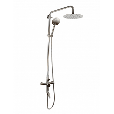 Coloana de dus Mixxus SUS-009-J, 120 cm + baterie si para, monocomanda, furtun flexibil - ZEP.RO