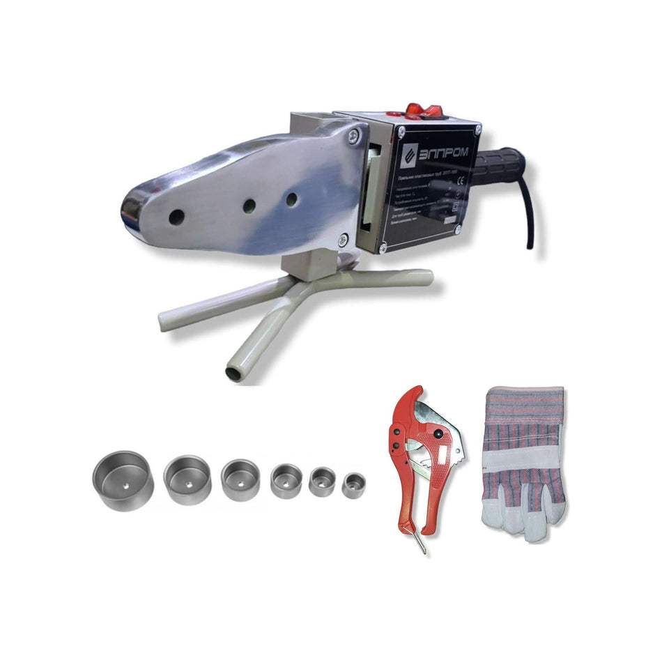 Plita de lipit tevi PPR ELPROM, EPPT-1850, 1850 W, 6 bacuri, 300 grade - ZEP.RO - Ți-e la îndemână!