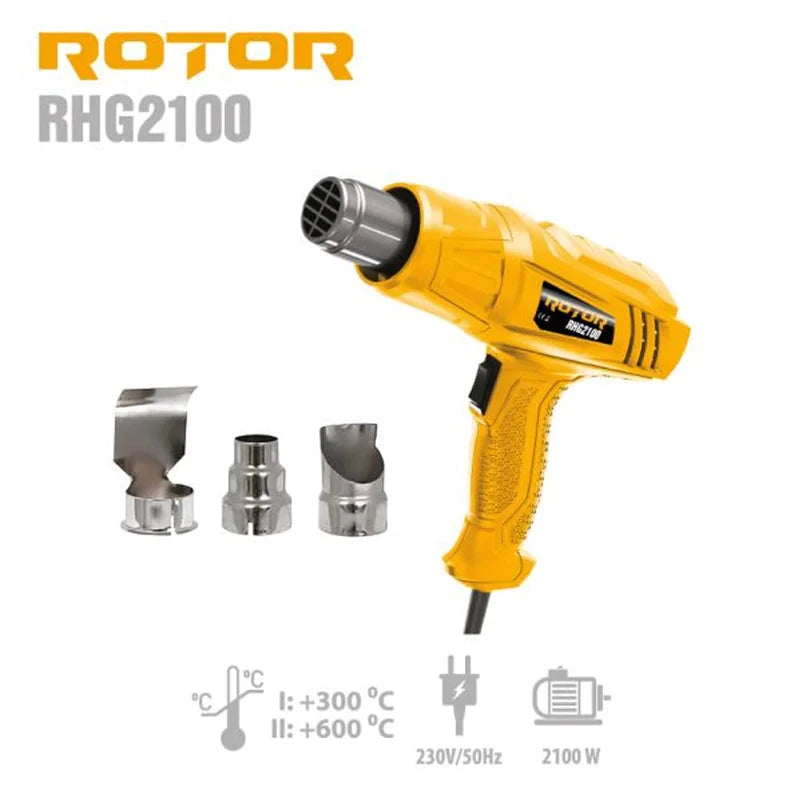 Feon aer cald ROTOR RHG2100, 2100W, 600ᵒC - ZEP.RO - Ți-e la îndemână!