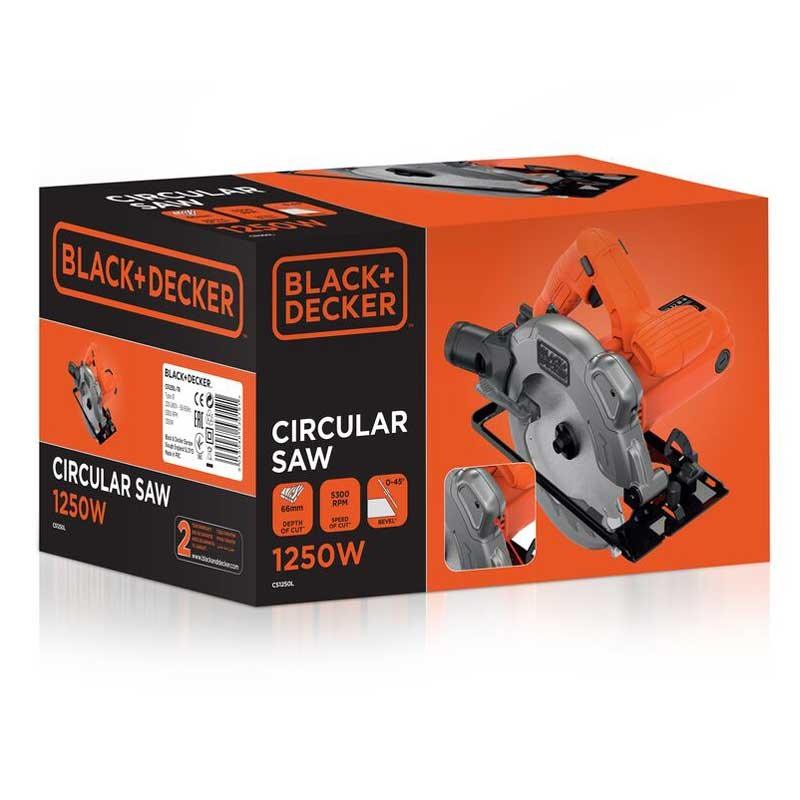 Fierastrau circular, 1250 W, 190x16 mm, ghidaj laser Black & Decker CS1250L - ZEP.RO - Ți-e la îndemână!