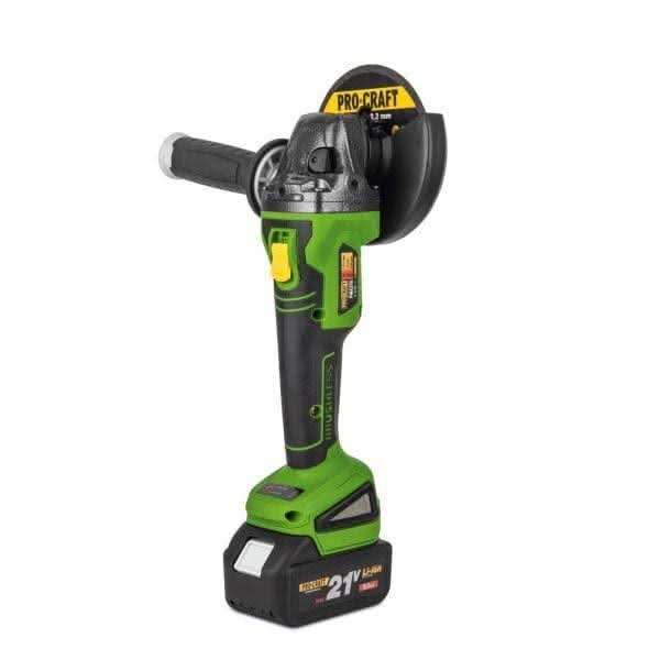 Polizor Unghiular (Flex) Cu Acumulator Procraft PWA216, 21V, 6A, 8500Rpm, 2 Acumulatori - ZEP.RO - Ți-e la îndemână!