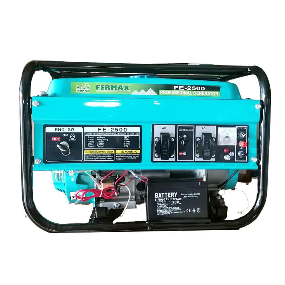 Generator electric pe benzina, FERMAX FE-2500, 2500W, 6.5Cp, pornire electrica - ZEP.RO - Ți-e la îndemână!