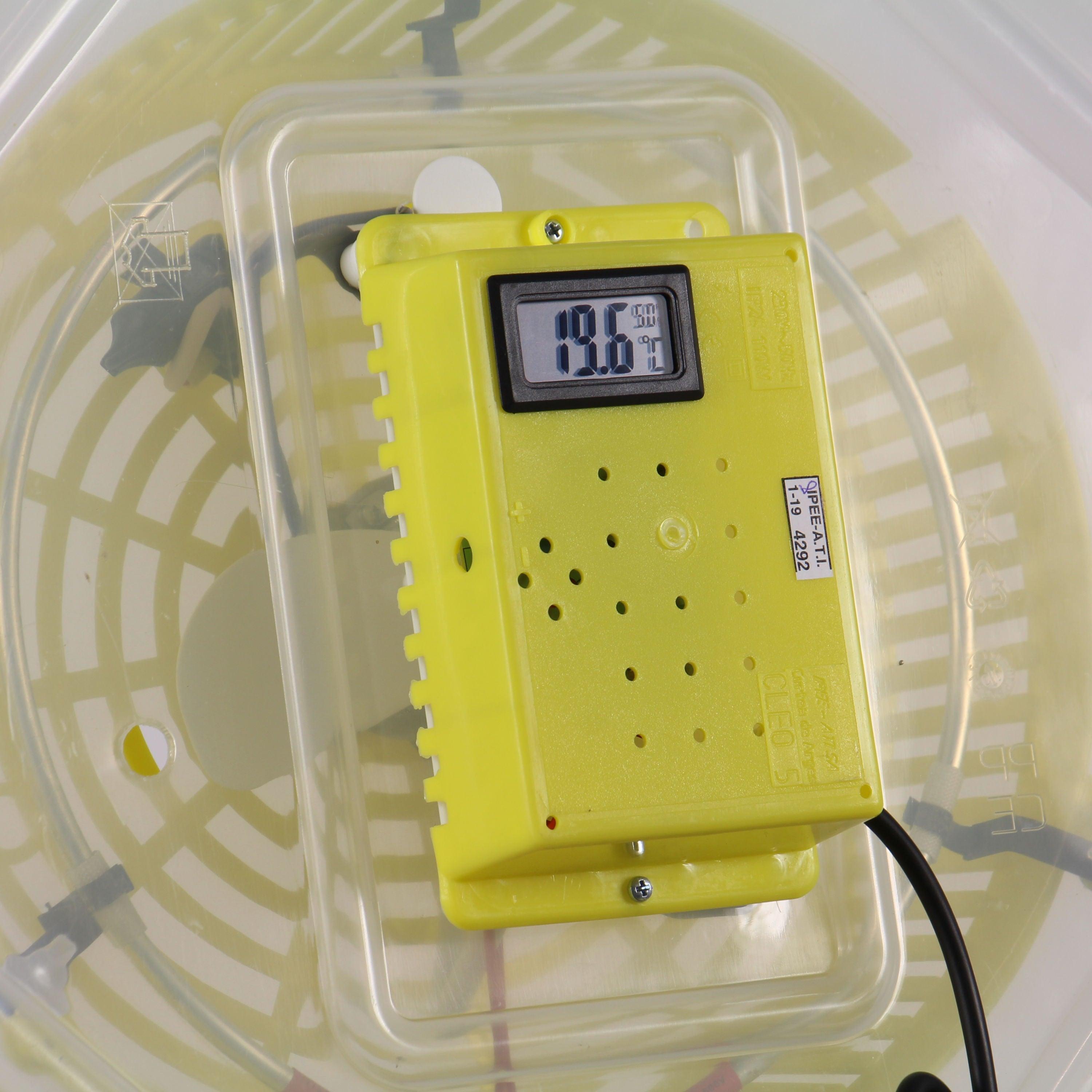 Incubator electric pentru oua, Cleo- ZEP 5DTH, cu dispozitiv intoarcere, termohigrometru - ZEP.RO - Ți-e la îndemână!