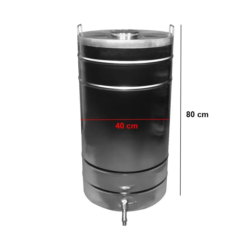 Butoi din inox cu capac, canea si garnitura, capacitate 100L, Tehno Ms #179 - ZEP.RO - Ți-e la îndemână!