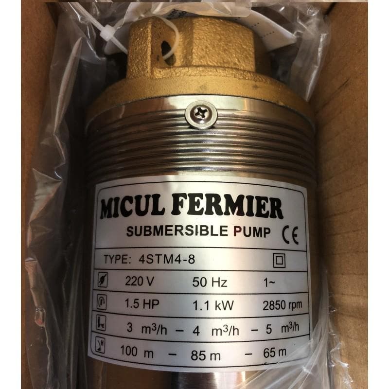 Pompa apa submersibila 1.1kW, 120m, 1tol, Micul Fermier 4STM4-8 (GF-0709), - Ro-Unelte