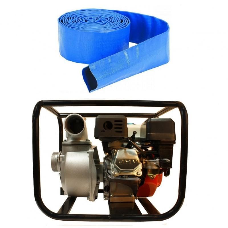 Motopompa pe benzina 4 timpi 3 TOLI  Micul Fermier+Furtun PVC 50M - Ro-Unelte