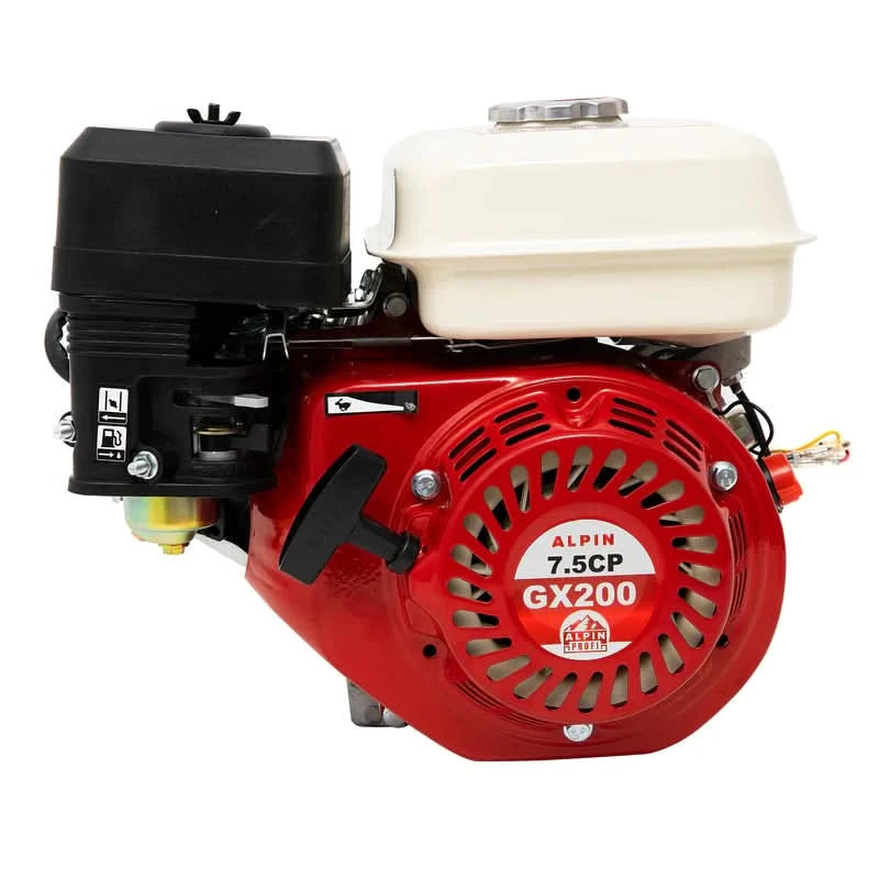 Motor Benzina Uz General Alpin Profi, Gx200 ( 170F ) 7Cp In 4 Timpi Ohv, Ax Cilindric 20Mm - ZEP.RO - Ți-e la îndemână!