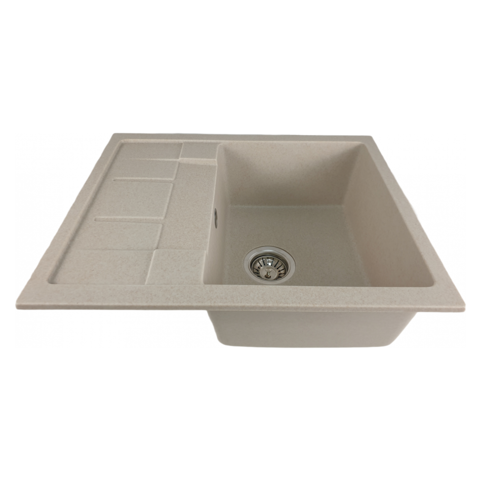 Pachet Chiuveta Bucatarie Dreptunghiulara Granit Mixxus Hb8210 Bej , Sifon Complet Inclus + Baterie Bucatarie Mixxus Sus-011 Bej - ZEP.RO - Ți-e la îndemână!