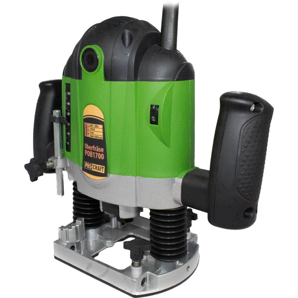 Masina de frezat ProCraft POB1700, 1700 W, 16000-30000 RPM, 50 mm + Set 12 freze pentru lemn (EF-1501) - Ro-Unelte