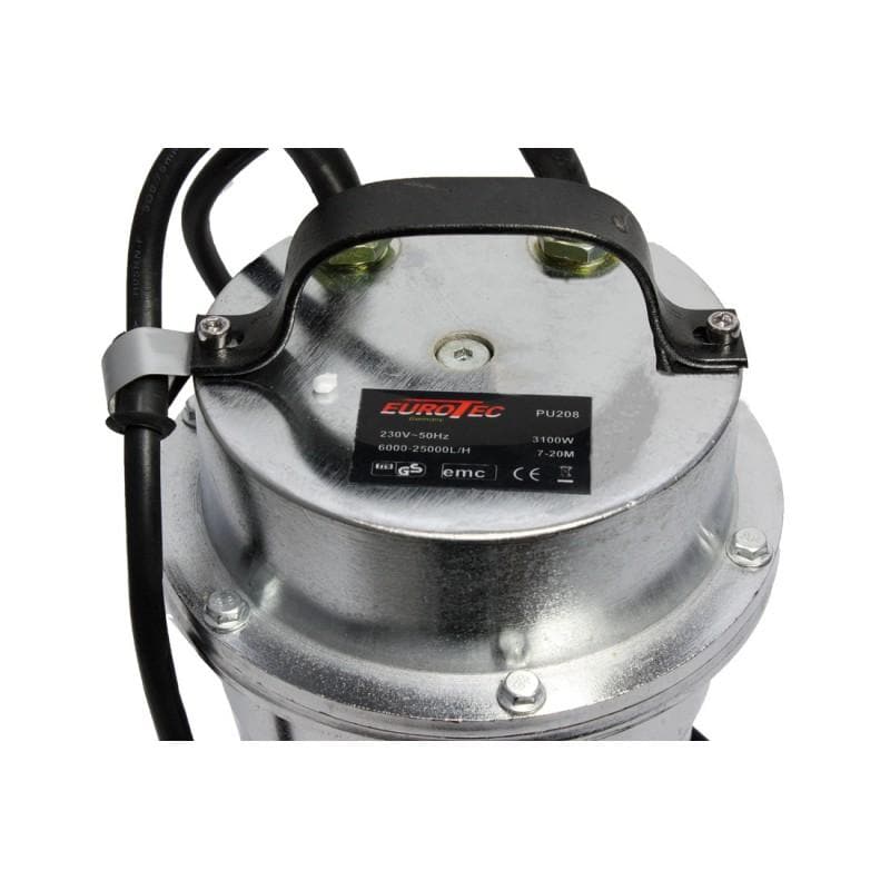 Pompa apa murdara din inox 3100W, 25000l/h, EuroTec PU208, Model 2019 (GF-1496) - Ro-Unelte