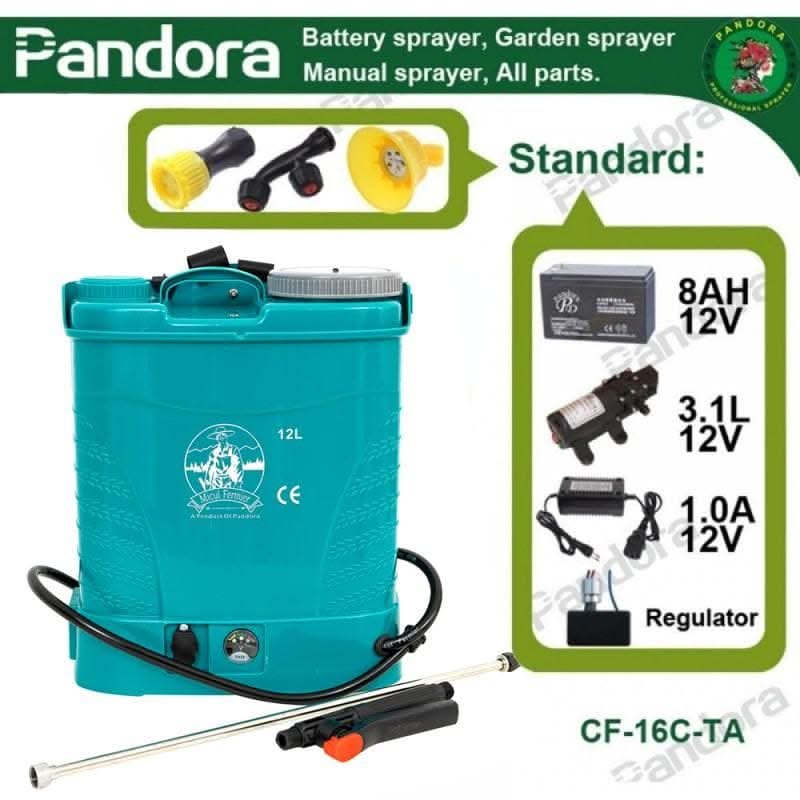 POMPA STROPIT ELECTRICA CU ACUMULATOR PANDORA (MICUL FERMIER ) 12L, MODEL 2020 (GF-1516) - Ro-Unelte