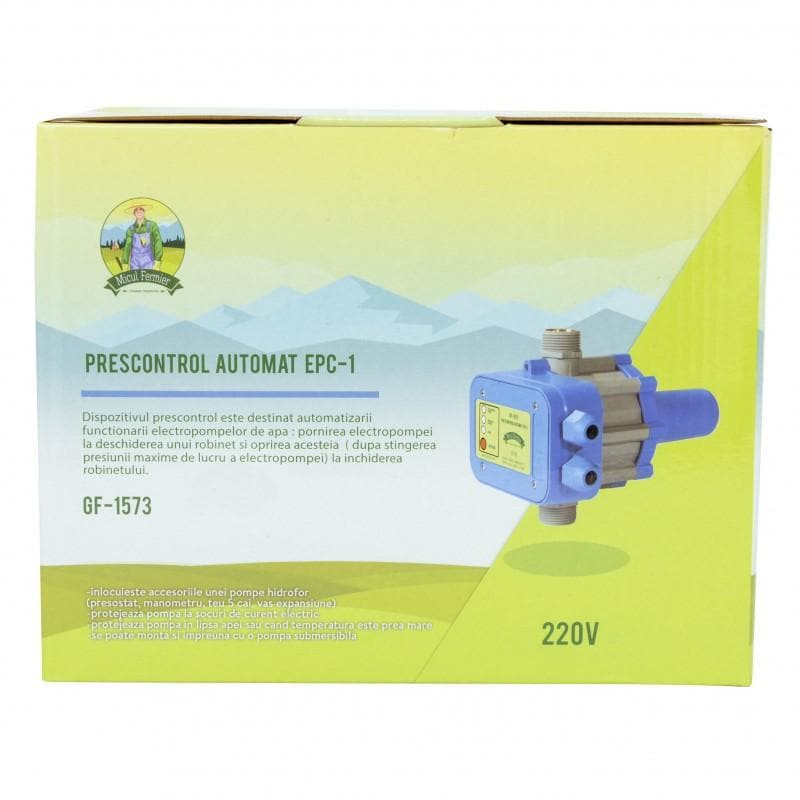 Prescontrol automat 1 Tol, 1.1kw, presostat Micul Fermier EPC-1 (GF-1573) - Ro-Unelte