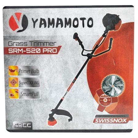 Motocoasa YAMAMOTO 520Pro 6CP ( Japonia ) +4 Sisteme Taiere Swiss Inox, Complet Accesorizata (EF-1329) - Ro-Unelte