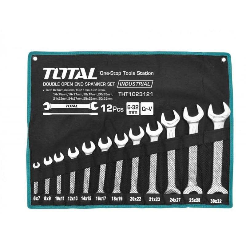 Set 12 chei fixe - 6-32mm INDUSTRIAL TOTAL (THT-1023121) - Ro-Unelte