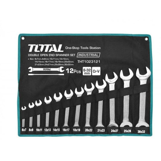 Set 12 chei fixe - 6-32mm INDUSTRIAL TOTAL (THT-1023121) - Ro-Unelte