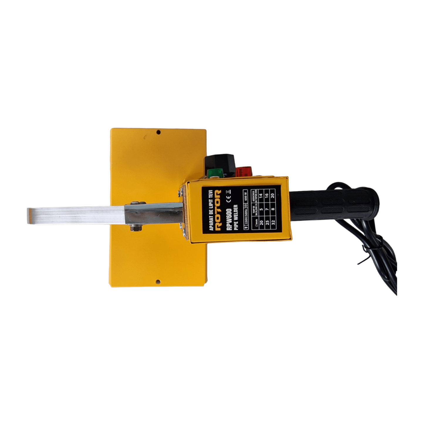 Ciocan de lipit tevi PPR ROTOR RPW600, 600 W, bacuri 20, 25, 32 mm, plita PPR - ZEP.RO - Ți-e la îndemână!