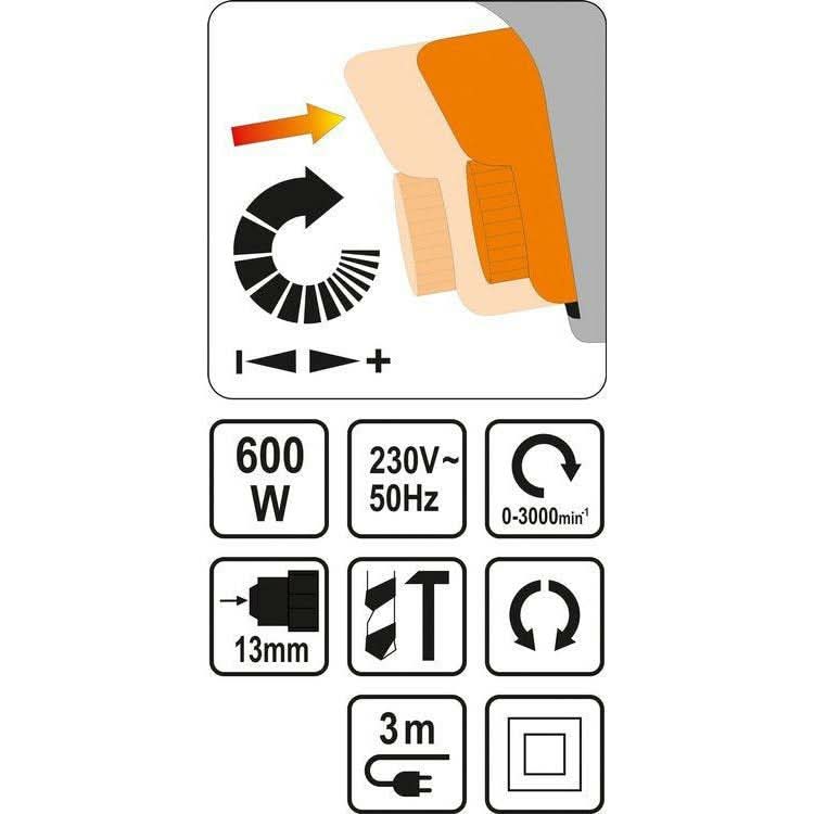 BORMASINA CU PERCUTIE STHOR, 600W - ZEP.RO