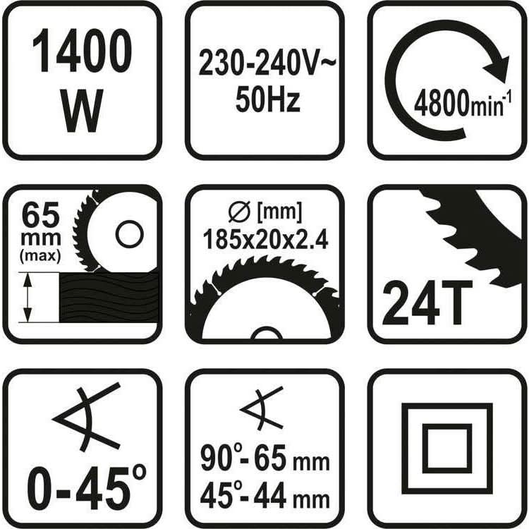 CIRCULAR STHOR 1400W, 185MM - ZEP.RO