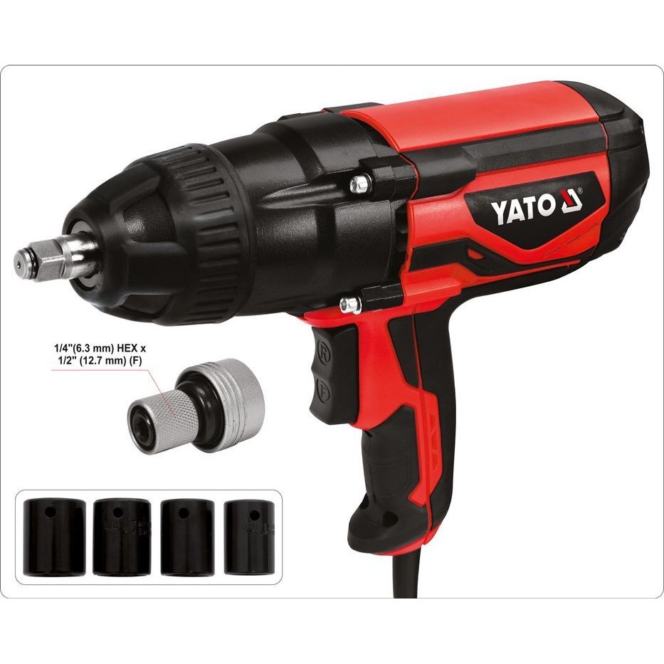 Pistol de Impact Electric de 1/2" cu 600 NM Yato YT-82021 - ZEP.RO - Ți-e la îndemână!