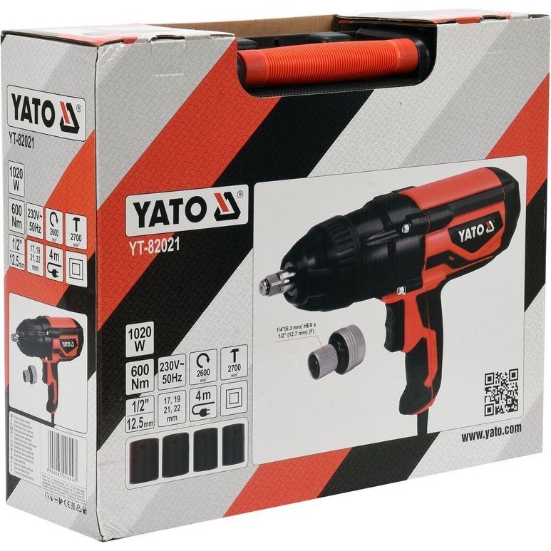 Pistol de Impact Electric de 1/2" cu 600 NM Yato YT-82021 - ZEP.RO - Ți-e la îndemână!