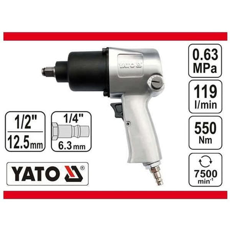 Pistol pneumatic 1/2" 550 Nm AL Yato YT-09511 - ZEP.RO - Ți-e la îndemână!