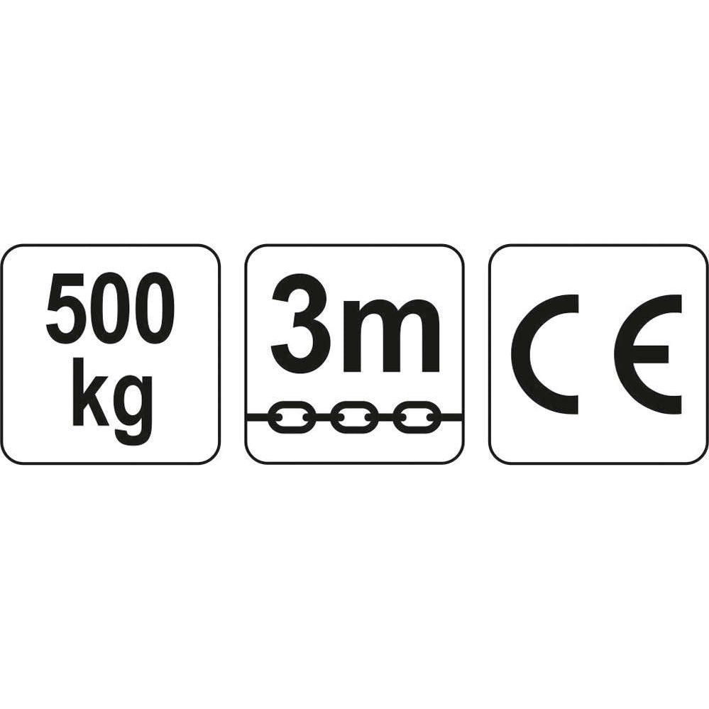 Scripete Cu Lant, 500Kg Yato - ZEP.RO - Ți-e la îndemână!