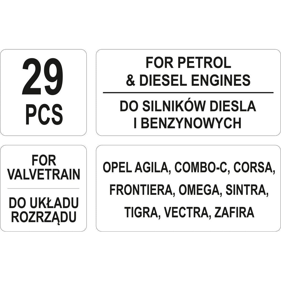 Trusa Blocare Distributie Motor Opel Yato - ZEP.RO - Ți-e la îndemână!