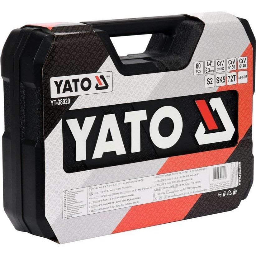 Trusa de scule Yato YT-38920, 60 buc 1/4 '' - ZEP.RO - Ți-e la îndemână!