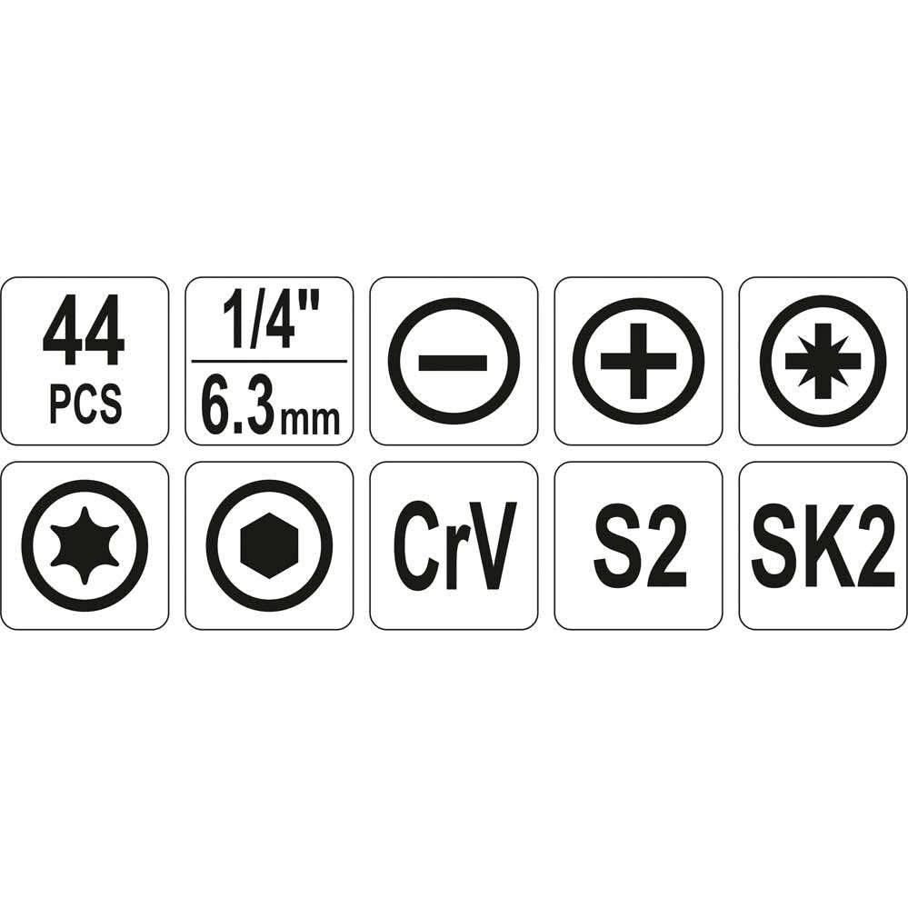 Geantă cu scule Yato YT-39280, 44 piese - ZEP.RO - Ți-e la îndemână!