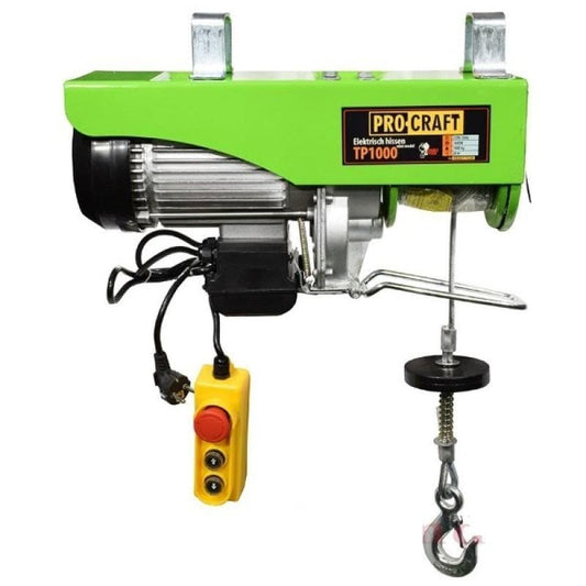 Scripete Procraft TP-1000, 1600W, 1000Kg, Troliu Macara Electrica - Palan Elevator (EF-2028) - Ro-Unelte