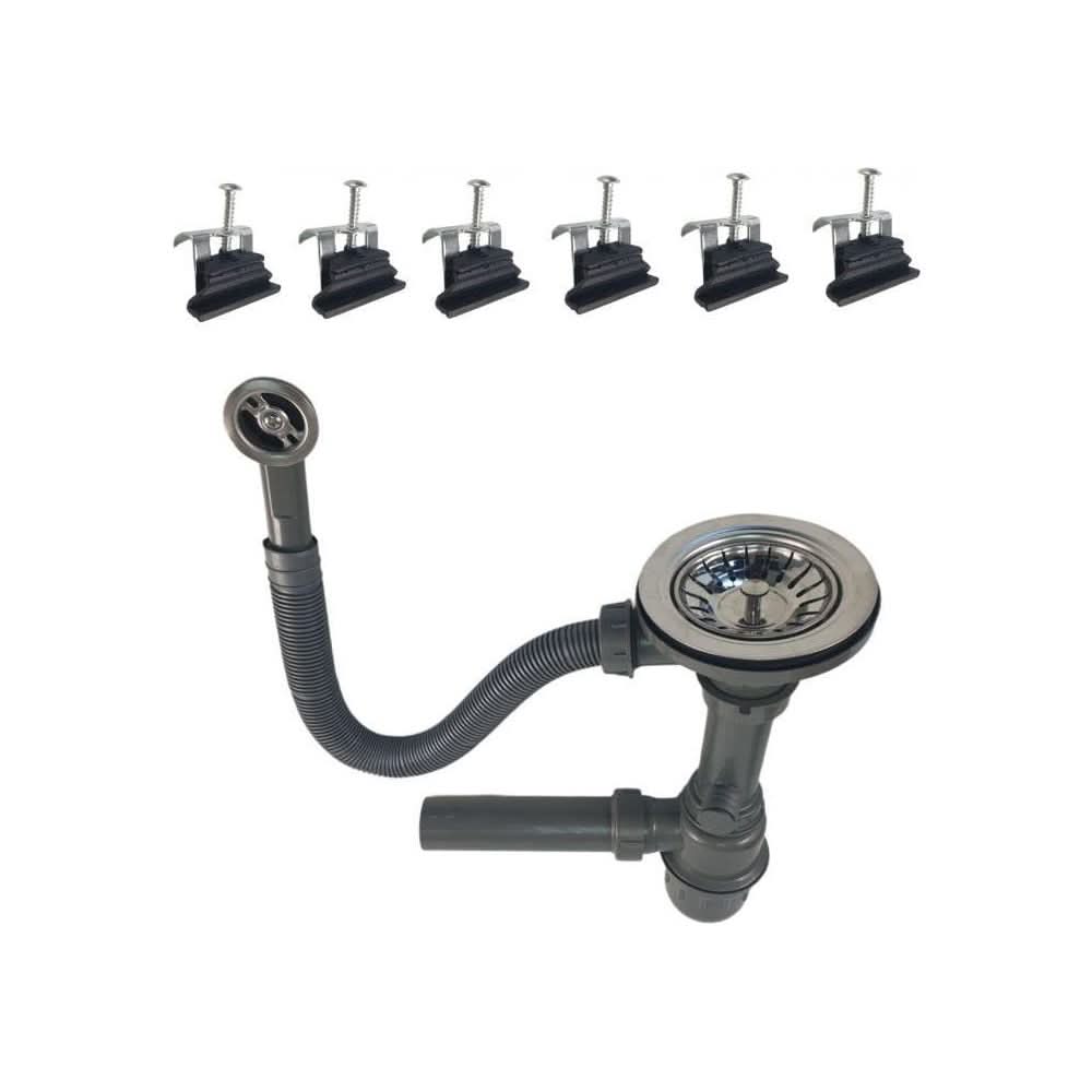 Pachet Chiuveta Bucatarie Dreptunghiulara Granit Mixxus Hb8210 Bej , Sifon Complet Inclus + Baterie Bucatarie Mixxus Sus-011 Bej - ZEP.RO - Ți-e la îndemână!