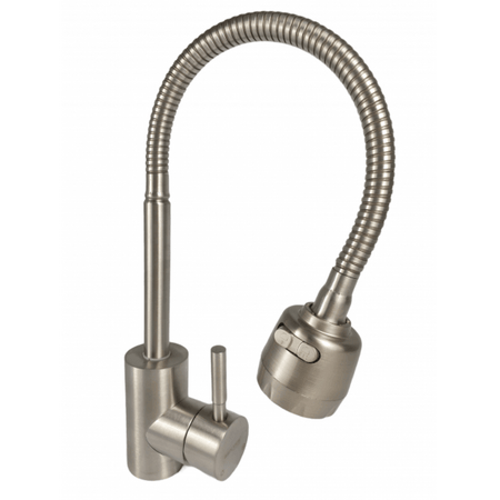 Baterie bucatarie cu para MIXXUS SUS-011 REFLECTOR din otel inoxidabil, Monocomanda, Racorduri incluse - ZEP.RO - Ți-e la îndemână!