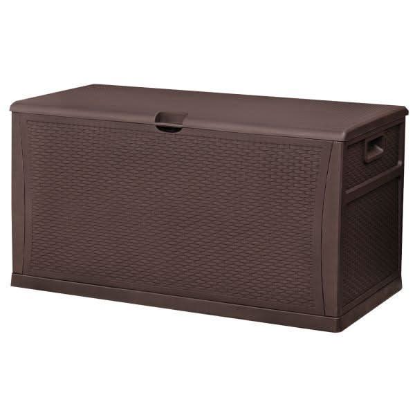 Lada depozitare gradina Tough Master 460L, model TM-SBR46, 120x61x63 cm, Culoare brun cafea, fara balama - ZEP.RO - Ți-e la îndemână!
