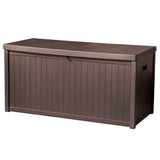 Lada de depozitare de exterior Tough Master TM-SBW43H 430 L tip lemn, HDPE, 125X56X61.5 cm - ZEP.RO - Ți-e la îndemână!