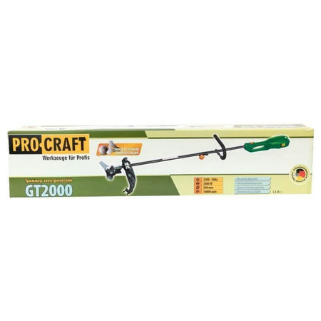 Motocoasa - trimmer electric Procraft Gt2000, 2000W, 10000 rot/min, 300 mm latime taiere - ZEP.RO - Ți-e la îndemână!