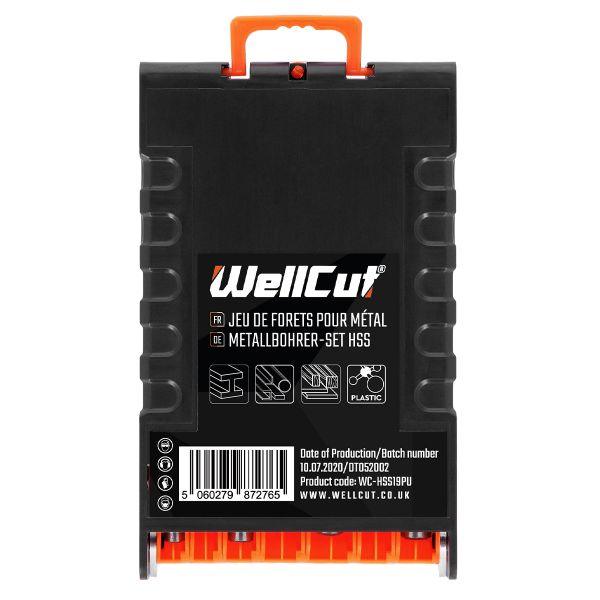 Set burghie metal WellCut WC-HSS19PU, 19 buc, 1-10 mm, Professional Ultra High Quality - ZEP.RO - Ți-e la îndemână!
