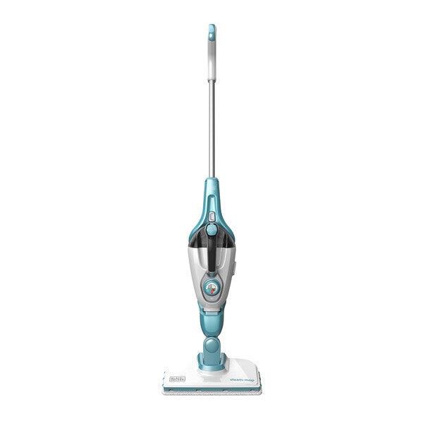 Mop cu abur 9 in 1 Black+Decker 9 in 1, 1300W, 0.5L, SteaMitt, 2 pad-uri, Alb/Albastru - ZEP.RO - Ți-e la îndemână!