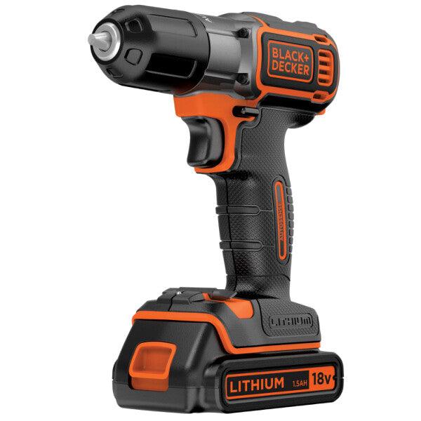 Masina de gaurit si insurbat Black & Decker ASD18KB-QW, 18 V, Li-Ion, 1.5 Ah, 800 rpm - ZEP.RO - Ți-e la îndemână!