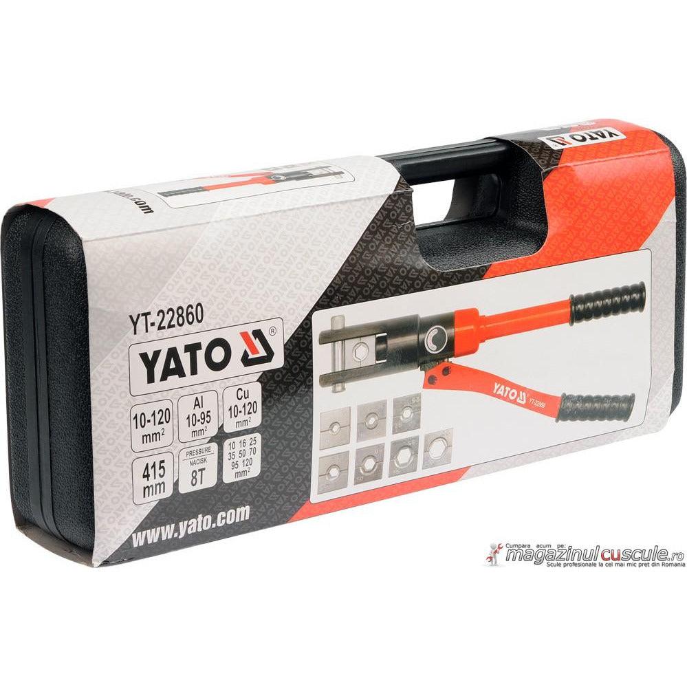 Presă Hidraulică Manuală Yato Yt-22860 8T 10 - 120 Mm - ZEP.RO - Ți-e la îndemână!